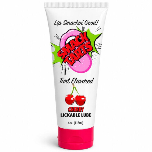 Doc Johnson Smack Tarts Lickable Lubricant – Sour Cherry – 4oz Bottle