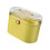 Boîte de rangement avec couvercle et poignée, deux compartiments, jaune 5