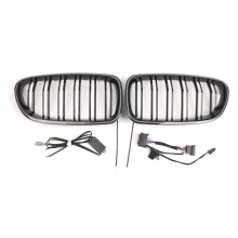 Double- Kidney Grille Front Mesh Grille for 5 Series F10 F11 2010-2016 Racing Grills 51137261355 51137261356 NPT