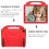 iPad Pro 12.9 inch EVA shockproof case with thumb grip red 2