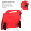 iPad Pro 12.9 inch EVA shockproof case with thumb grip red 5