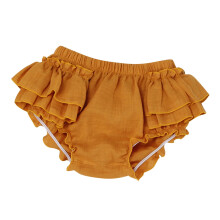 Calcinhas de fralda com babados para meninas, tamanho 12-24 meses.