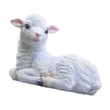 Sculpture d'agneau en résine pour table basse ou étagère