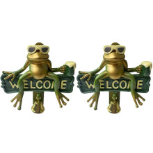 Willkommensklingel mit Sonnenbrille und Bierfrosch-Design