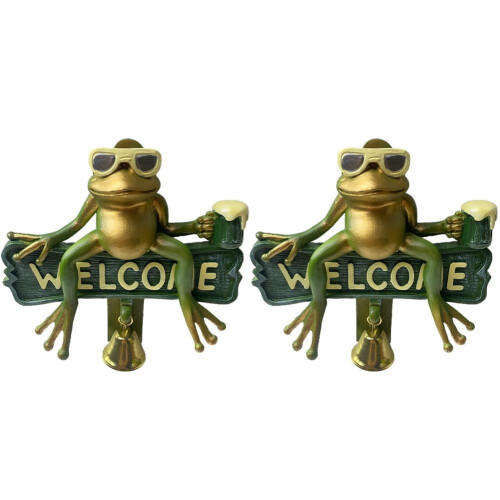 Willkommensklingel mit Sonnenbrille und Bierfrosch-Design