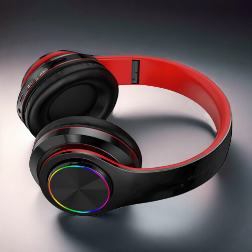 Cuffie wireless pieghevoli over-ear Bluetooth 5.0 con 2