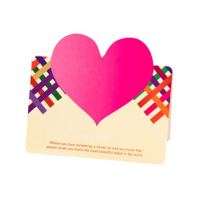 Carte de vœux gravée pour la Saint-Valentin (1 pièce)
