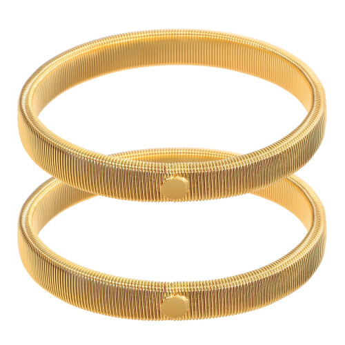 Brazalete elástico dorado (2 unidades)