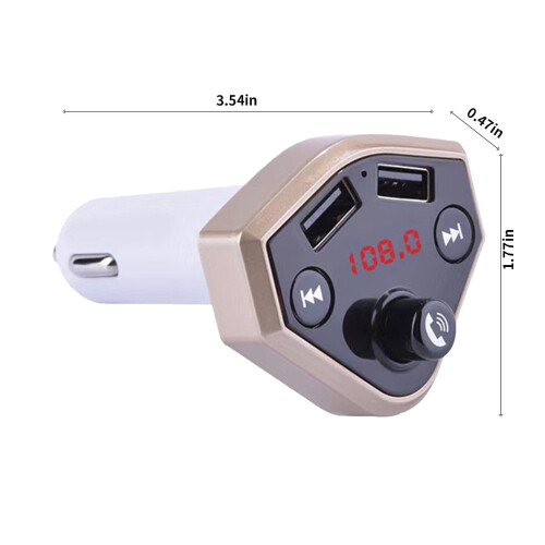 Car MP3 Player with USB Port, 3.1A Fast Charging, LED 2