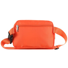 Orange nylon fanny pack for women adjustable waist bag