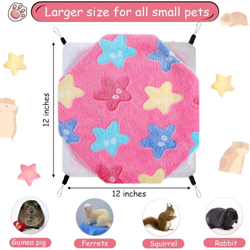 Guinea Pig Hammock for Small Animals 2 Pcs 1