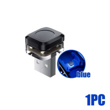 Bolgán Lampa Comhthimpeallach Taobh Istigh Mini USB LED Gorm