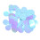 Iridescent Christmas Sequins with Hole 10g 16mm Blue 2