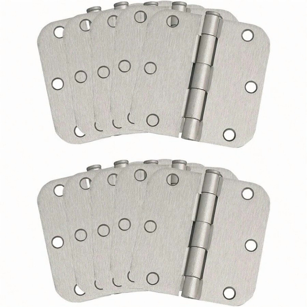 Interior Door Hinges Steel Satin Nickel 3.5" X 3.5" 3-Pack 9066521308330