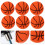Orange Basketball Drawer Knobs 6-Pack 1