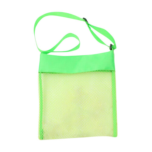 Kids Beach Mesh Storage Bag Adjustable Messenger 1