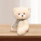 Plüschteddybär mit Schal, 23 cm, 4 Farben 6