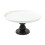 Kagefad med fod, keramisk rund, 20 cm sort base 1