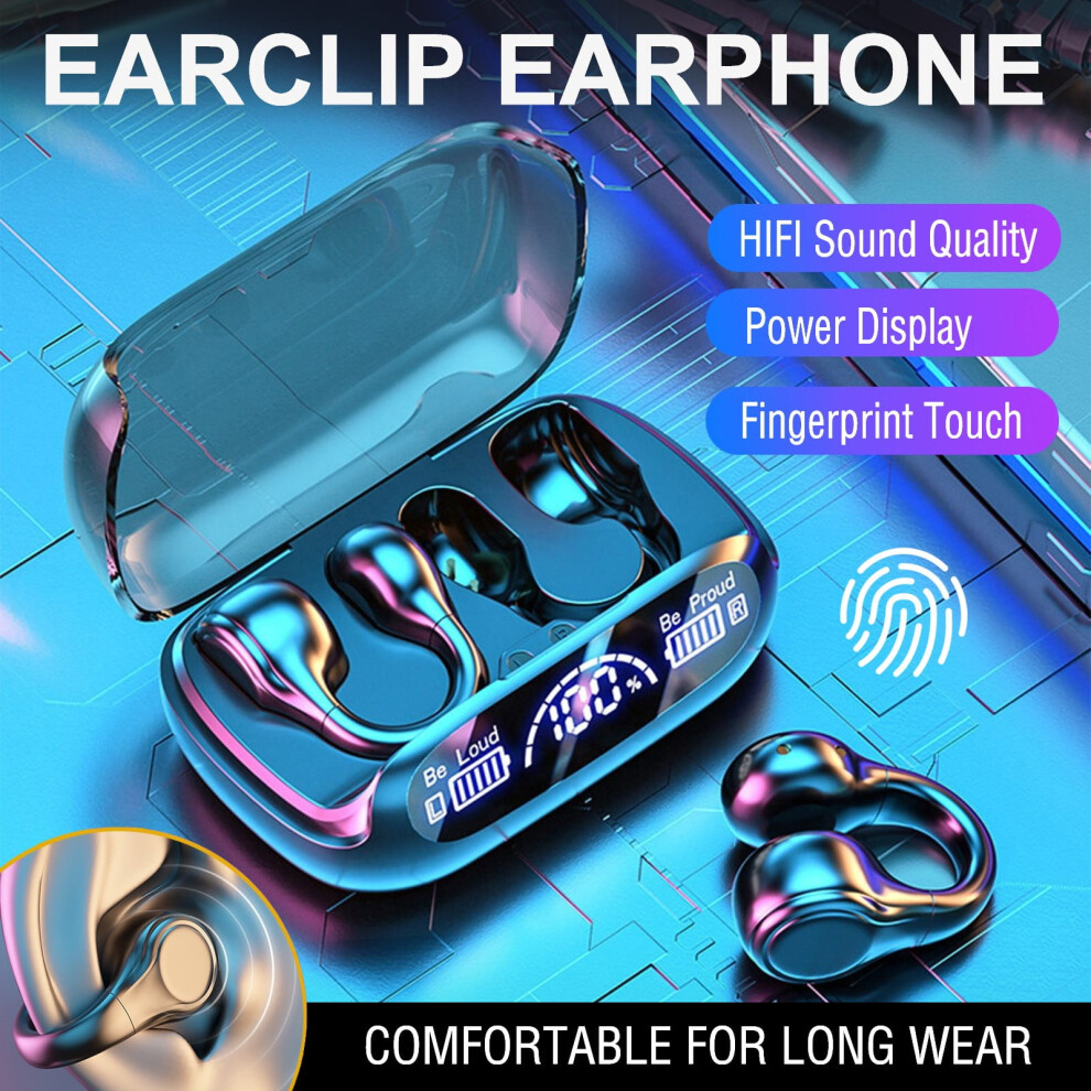 Wireless Ear Clip Bluetooth Headphones Translation Open Ear 9132278274461