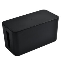 Estuche organizador de cables negro (1 unidad)