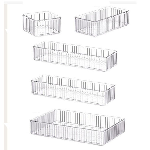 Acryl make-up organizer, stapelbare bureau-opberger (5 stuks)