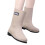 Botas de chuva femininas curtas impermeáveis de borracha até o tornozelo 6