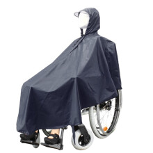 Elderly wheelchair rain poncho with hood waterproof