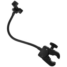 Schwarzer, verstellbarer Handyhalter mit Klemme für Schreibtisch/Arbeitsplatte