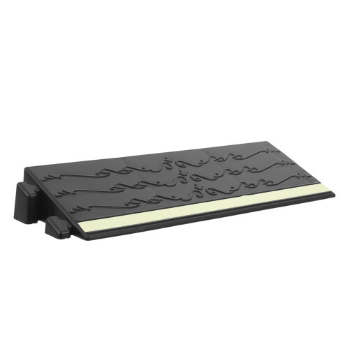Black Rubber Exterior Door Threshold Ramp Rectangular 1