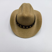 Cowboyhatt for små hunder og katter, justerbar strikk