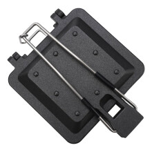 Appareil à sandwich pliable portable en alliage d'aluminium antiadhésif
