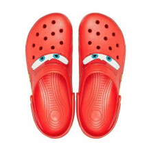 (M4/W6) Brand New Crocs Red Slippers Mcqueen Clog Cars Size Men Women Shoes Summer Beach