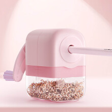 Hand cranked Manual Pencil Sharpener with Transparent Shavings Box for Office and Classroom Use, Durable Sharpener for Artists and Students