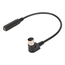 MIDI kabel 6,35 mm na DIN 5-pinový 90 PVC
