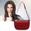 Rote Damen-Schultertasche aus Leder 2