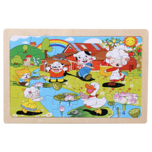 Puzzle in legno per bambini dai 3 agli 8 anni, 24 pezzi