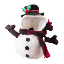 Weihnachtsoutfit für Haustiere, Schneemann-Design, Hunde- und Katzenkleidung