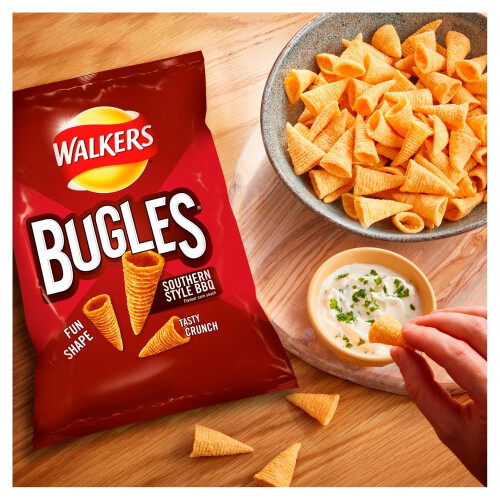 Walkers Walkers Bugles Southern Style BBQ Sharing Snacks Crisps 110g 1