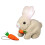 Lapin gris jouet pour enfants – Sauteur interactif et 1