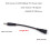 RCA-naaras - DC5.5x2.5mm uros virtakaapeli, 8cm 1