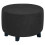 Footrest Cover Black for Ottoman Diameter 48-55 cm 1