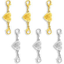 Clasp Maighnéadach Tiontaire Croí Gliomach Clasp 2 phíosa
