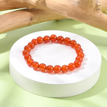 Karneol Perle Stretch Armbånd Rundt 8mm 1 Stk.