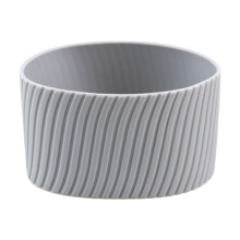 Funda de silicona gris para taza, resistente al calor, 3,1 x 2 pulgadas.