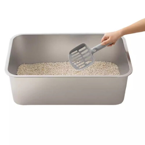 Yoloke Stainless Steel Cat Litter Box Extra Large 2