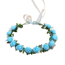 couronne de fleurs pour la mariée, bandeau de mariage, couronne florale