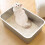 Yoloke Stainless Steel Cat Litter Box Extra Large 4