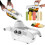 Mandoline réglable avec bac de récupération des égouttoirs, blanche 1