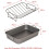 Nonstick roasting pan with rack 15 x 11 inches 2