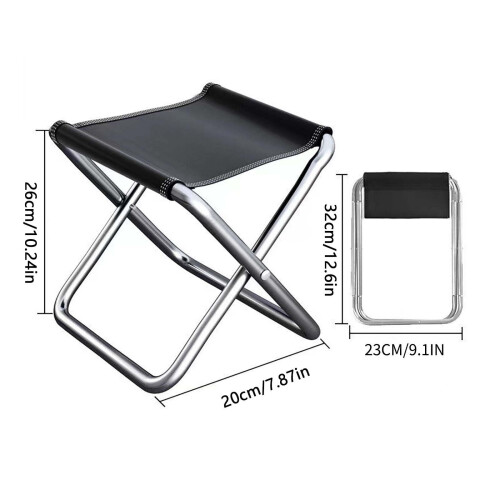 Portable Camping Stool Lightweight Folding Chair 2-Pack 2
